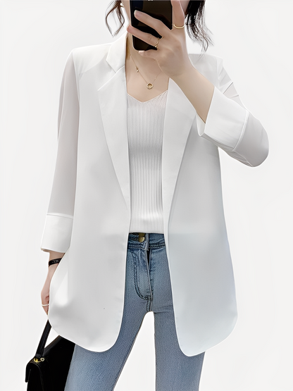 Joselyn - Women's knit blazer with elegant texture