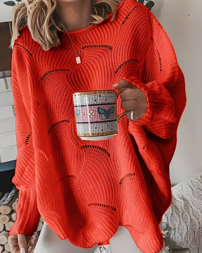 Kassandra - Elegancki damski sweter z dekoltem