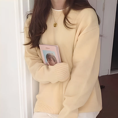 Roxanna - Jednoduchý dámský oversize svetr