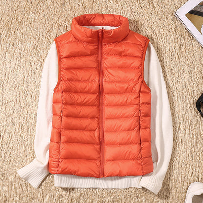 Azalee - Light, loose, quilted down vest for women