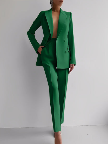 Nydia - Modisches Slim-Fit-Set mit Blazer und Hose für Damen