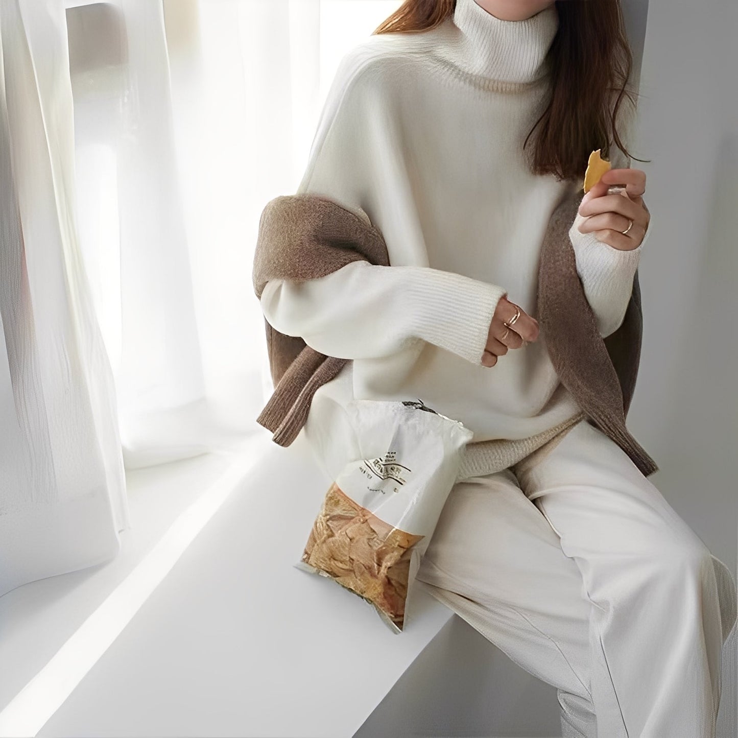 Clémentine - Eleganter Damen-Rollkragenpullover