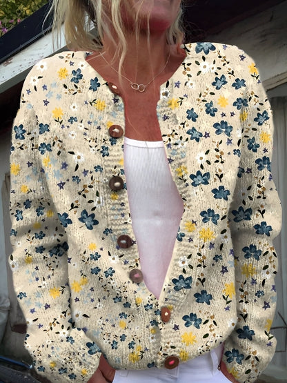 Kandace - Cardigan élégant pour femmes avec motif floral