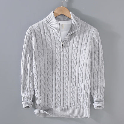 Benson - Cozy Cashmere Sweater for Men with Zipper
