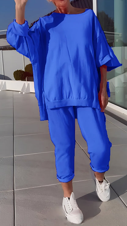 Eleanore - Comfortable women's set with loose top and pants