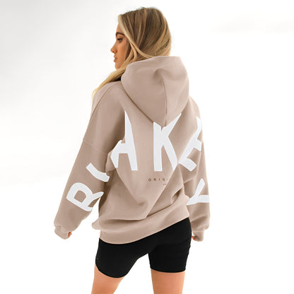 Amanda - Veste à capuche douillette avec motif à la mode pour femmes