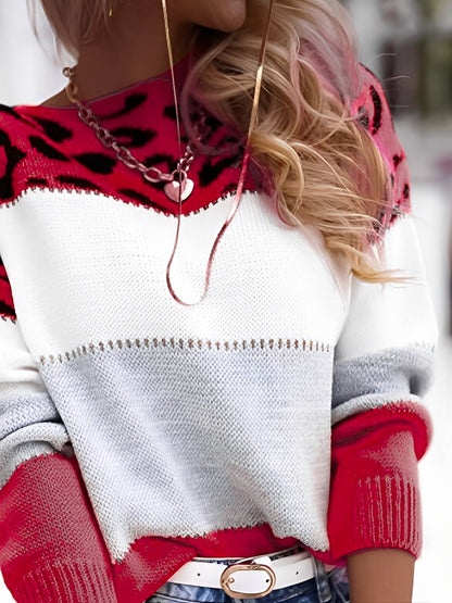 Catrina - Pull femme confortable et doux avec rayures