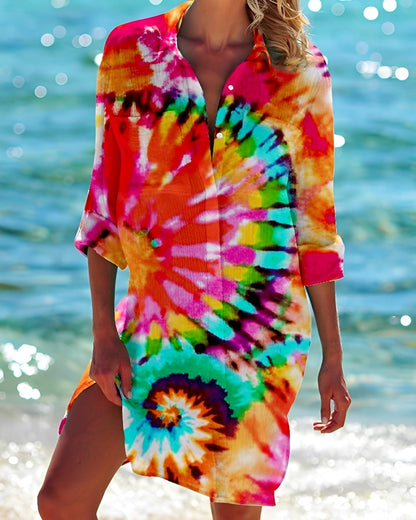 Rhianna - Chemisier ample et décontracté pour femme avec boutons