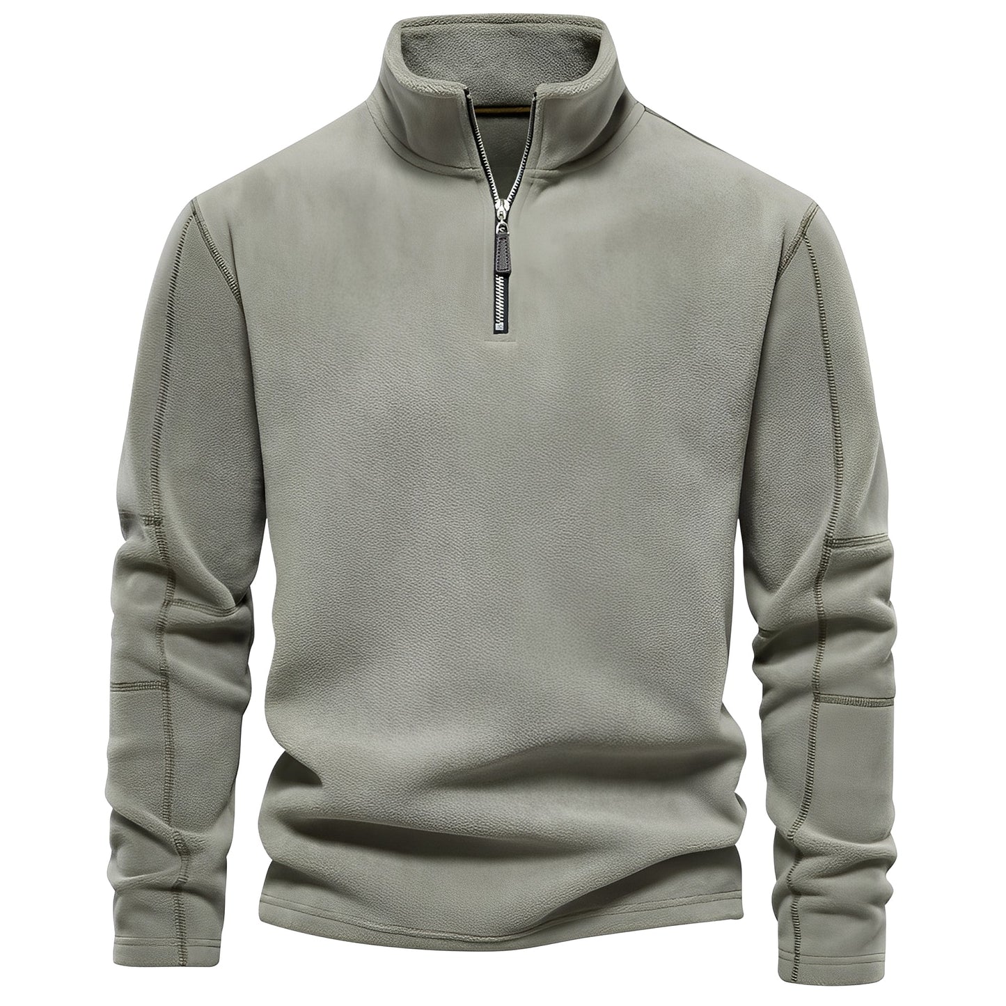 Nicholas - Fashionable fleece pullover for men with zipper