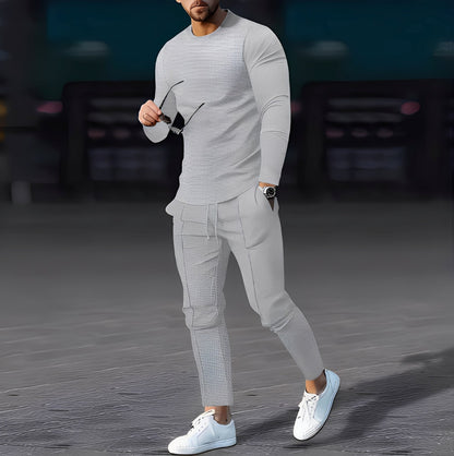 Dillan - Comfortable Slim-Fit Set for Men in Waffle Style