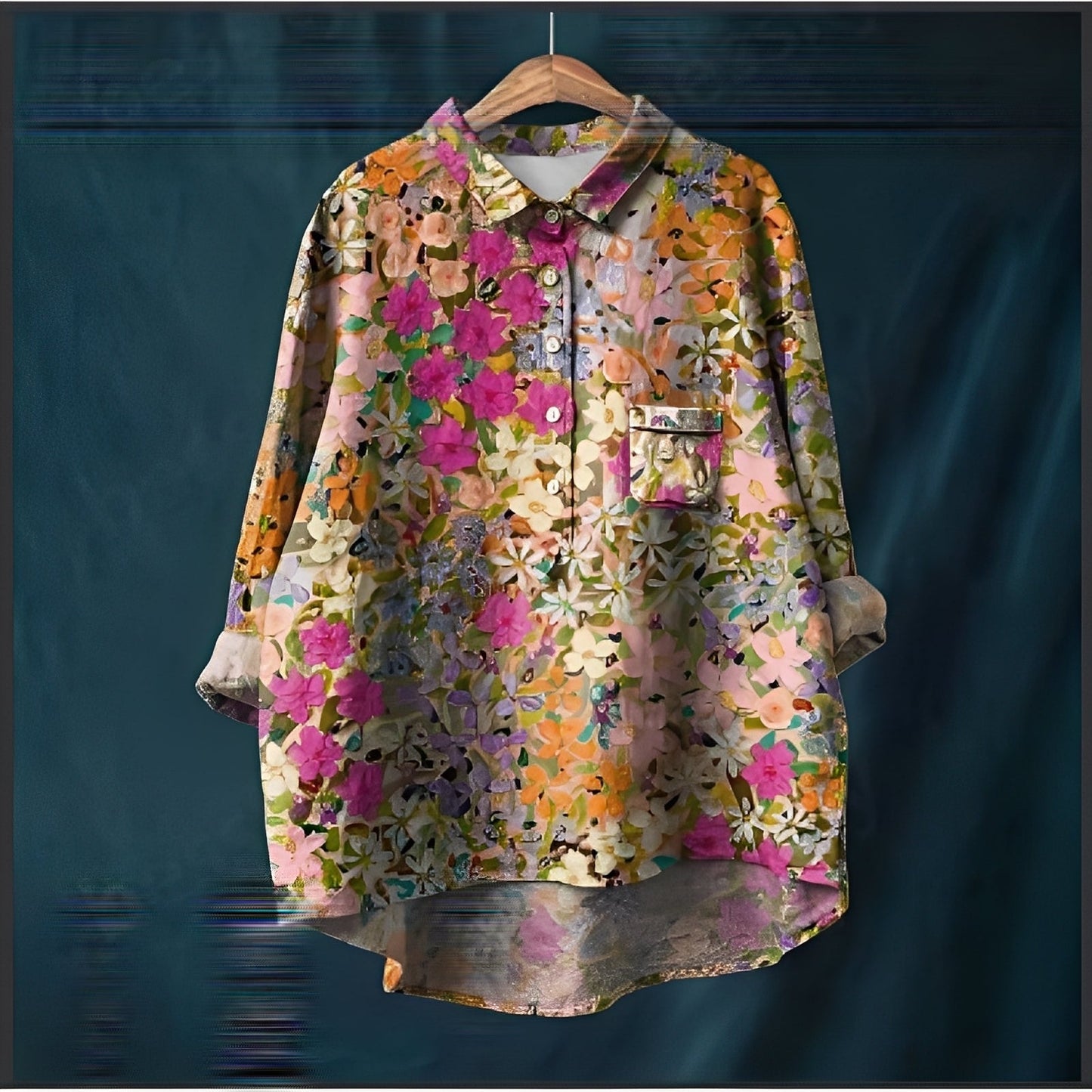 Garance - Klassische Damenbluse mit langen Ärmeln