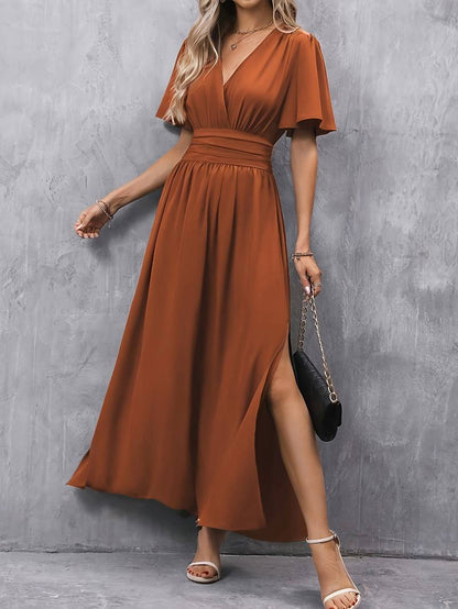 Juliette – Damenkleid mit Rüschkragen und Faltenbund