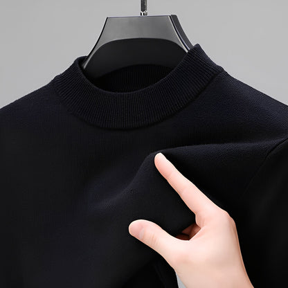 Davis - Wygodny kaszmirowy sweter z obszyciem dla mężczyzn