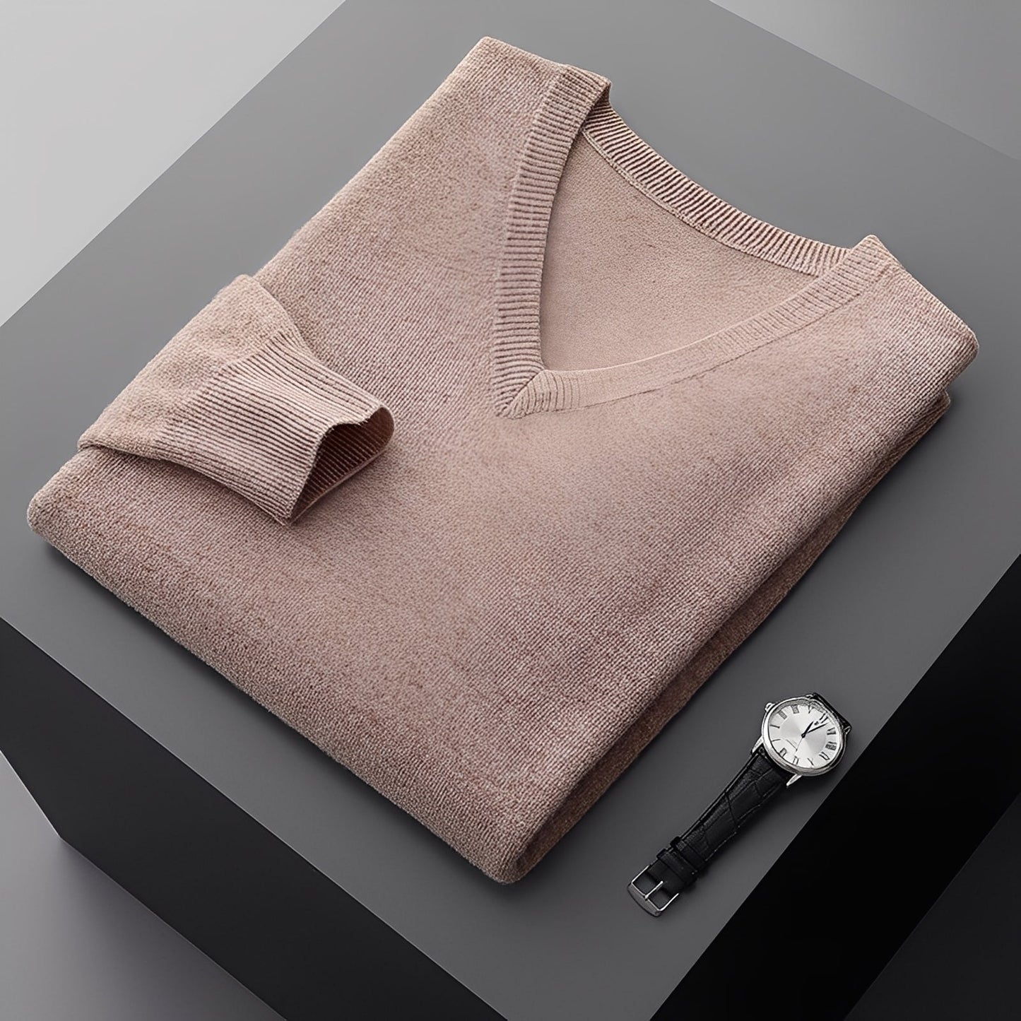 Myron - Simple Cashmere Sweater for Men