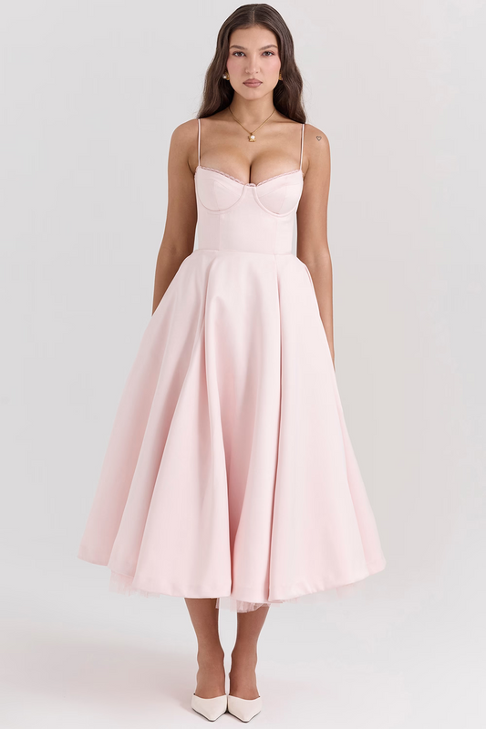 Leona - Schickes Satin-Kleid für Events