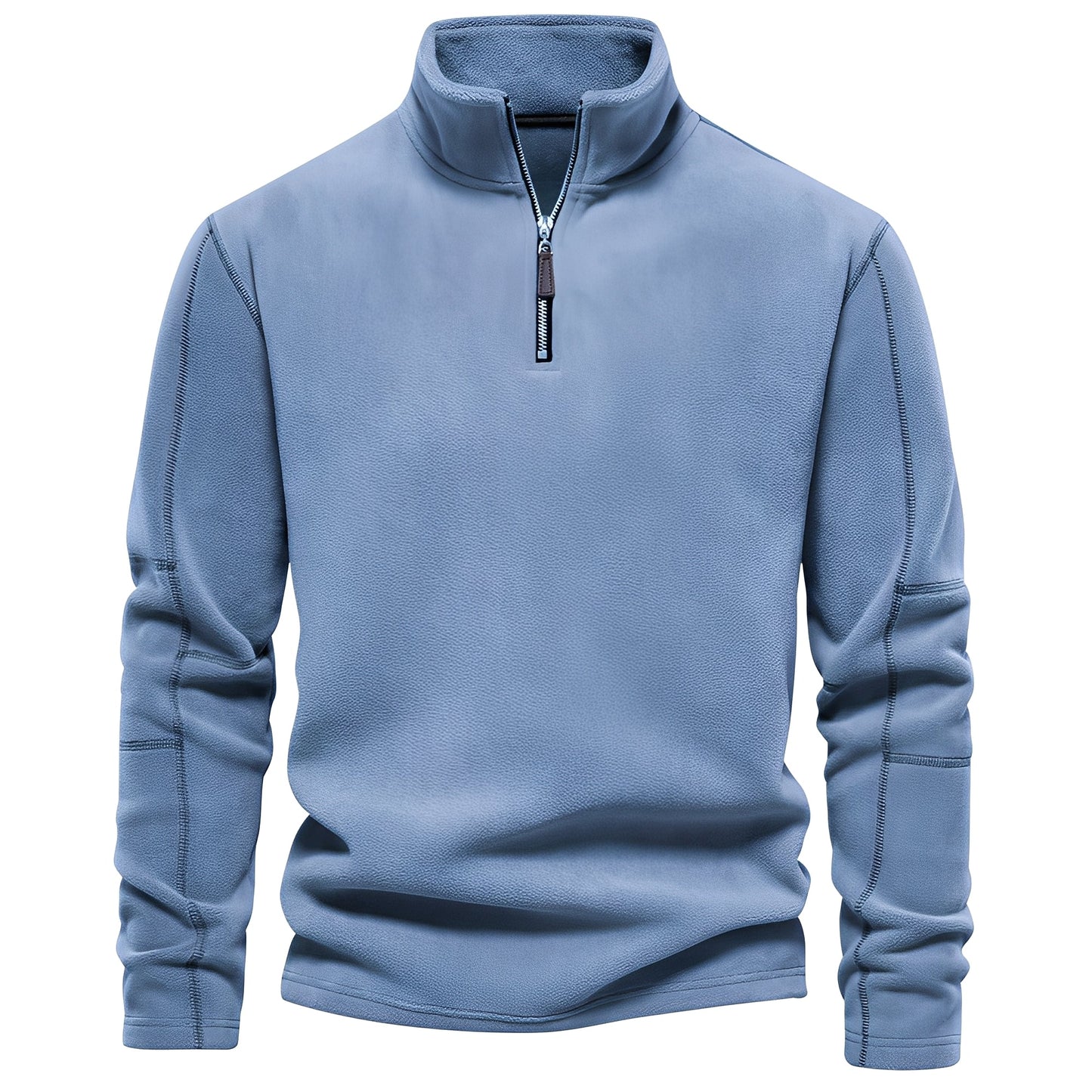 Nicholas - Fashionable fleece pullover for men with zipper