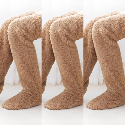Camellia - Warm, over-the-knee winter socks for women