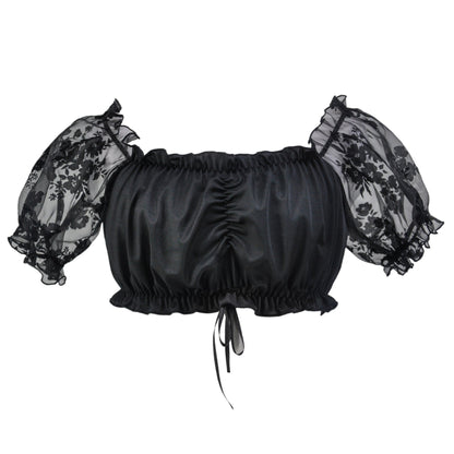 Leyla - Oktoberfest-Bluse mit kurzen Ärmeln für Frauen