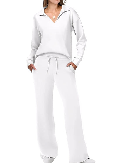 Justina - Comfortable women's set with pullover and pants