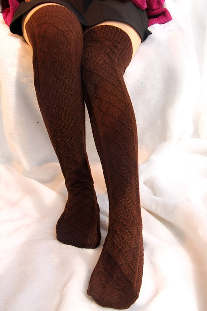 Rozanne - Elegant, warm over-the-knee socks for women