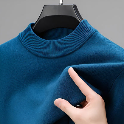 Davis - Wygodny kaszmirowy sweter z obszyciem dla mężczyzn