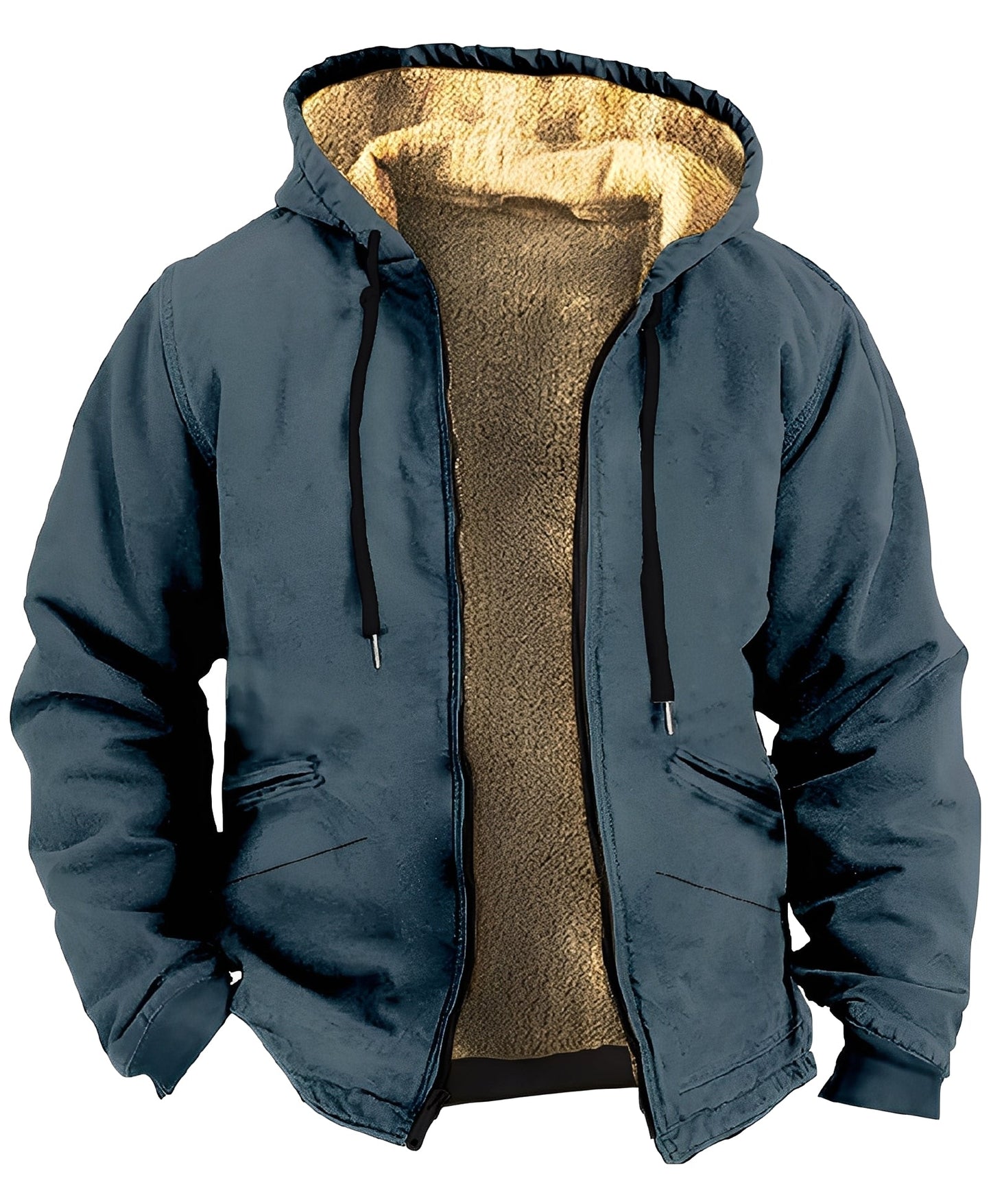 Mervin - męska bluza z kapturem z kolorowego aksamitu