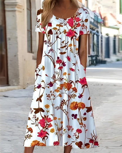 Meghan - Damen-Swingkleid mit elegantem Blumenmuster