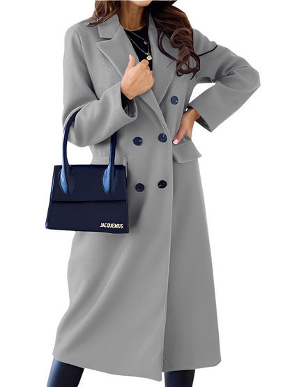 Jocelin - Manteau croisé pour femme à la mode et chaud