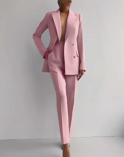 Nydia - Modisches Slim-Fit-Set mit Blazer und Hose für Damen