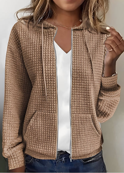 Katherine - Stylish cardigan with hood and pockets for women