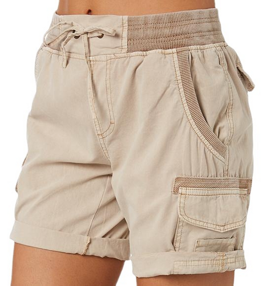 Susanna - Sommerliche Damen-Cargoshorts mit hohem Bund