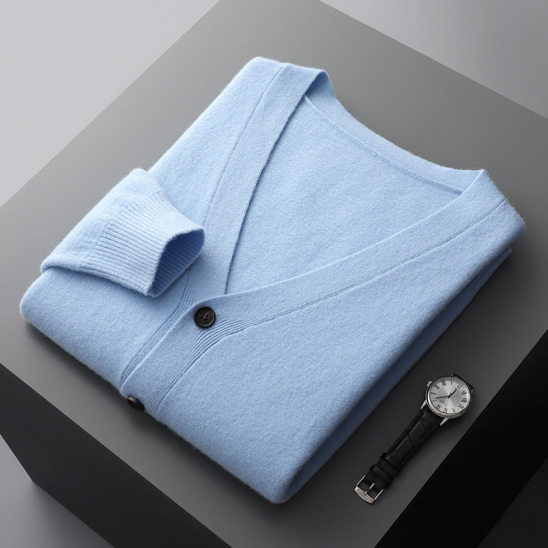 Anton - moderní vlněný kardigan pro muže