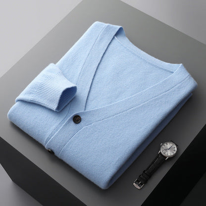 Anton - moderní vlněný kardigan pro muže