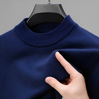 Davis - Wygodny kaszmirowy sweter z obszyciem dla mężczyzn