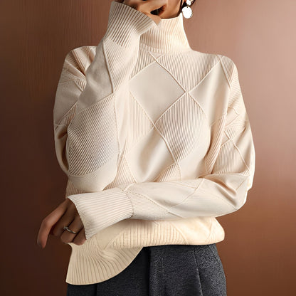 Morgan - Stylowy damski sweter z kaszmiru z golfem