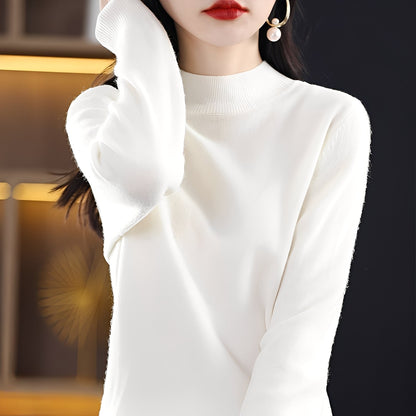 Natille - Przyjemny damski sweter z kaszmiru i wełny