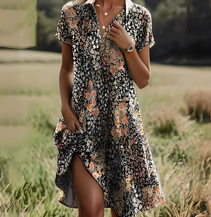 Eloise - Elegantes Damenkleid mit kurzen Ärmeln