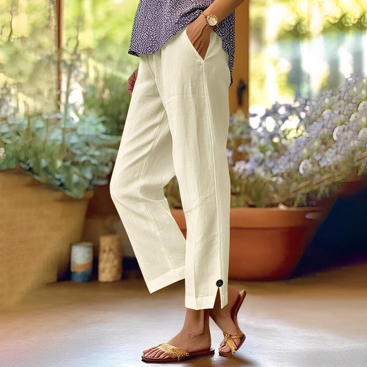 Kassia - Bequeme Sommerhose für Frauen aus Leinen