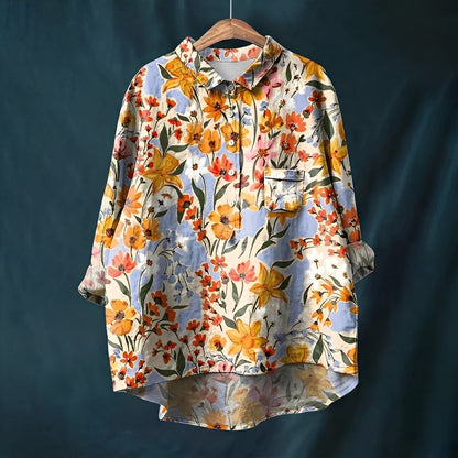 Garance - Klassische Damenbluse mit langen Ärmeln