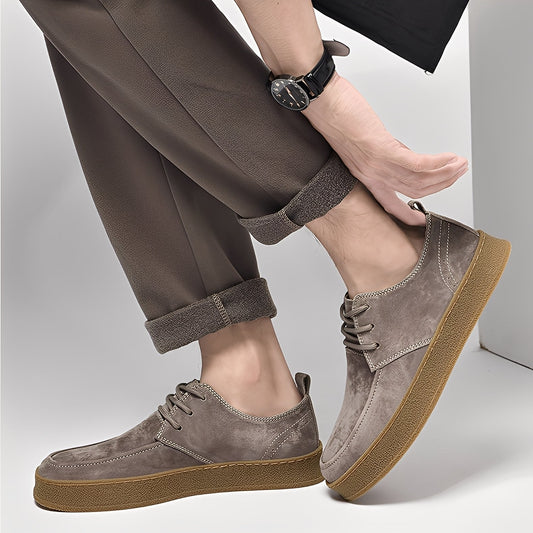 Sylvan - Elegante flache Herrenschuhe aus Wildleder