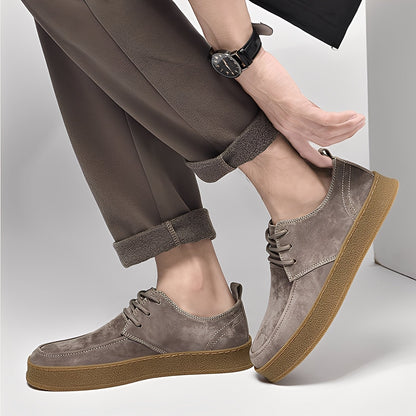 Riordan - Trendy flat men's suede sneakers