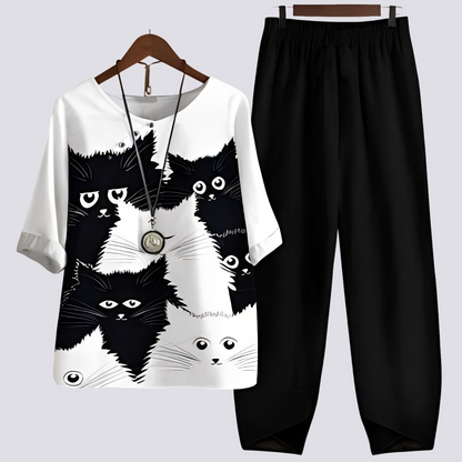 Jodie - Stilvolles und bequemes Damen-Set mit Muster