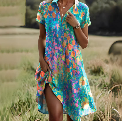 Eloise - Elegantes Damenkleid mit kurzen Ärmeln