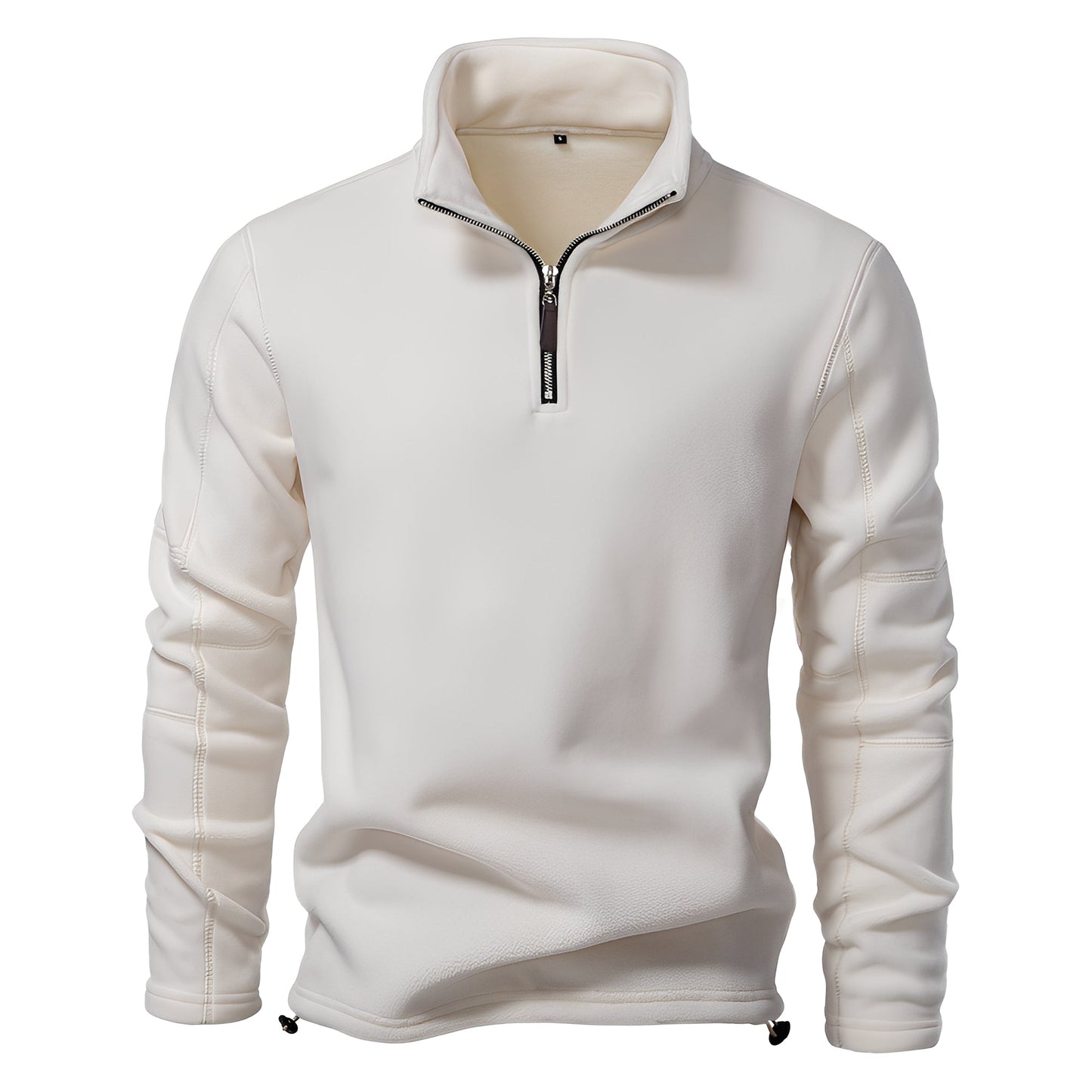 Nicholas - Fashionable fleece pullover for men with zipper