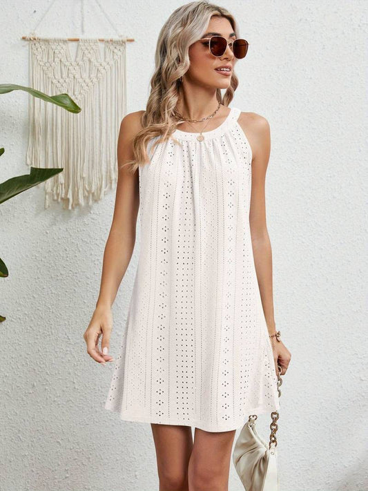 Valarie - Damen Schulterfreies, ausgeschnittenes Sommerkleid