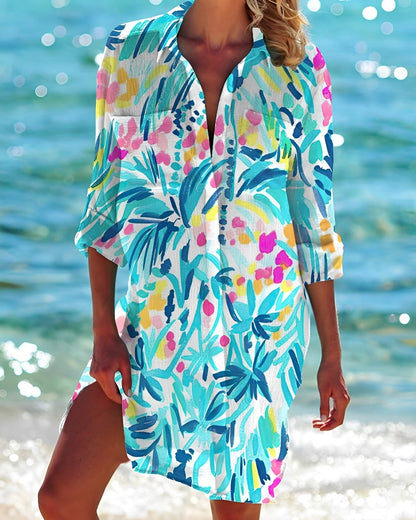 Rhianna - Chemisier ample et décontracté pour femme avec boutons