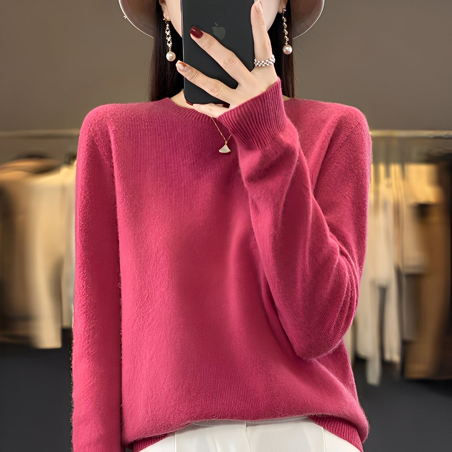 Cheyanne - Stylowy damski sweter z kaszmiru