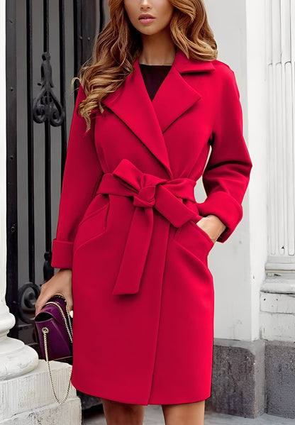 Valary - Chic, fashionable women's wool coat with cashmere