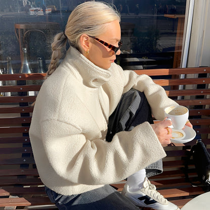 Shania - Manteau polaire oversize large et à la mode pour femmes