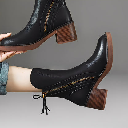 Pamella - Classic leather boots for women